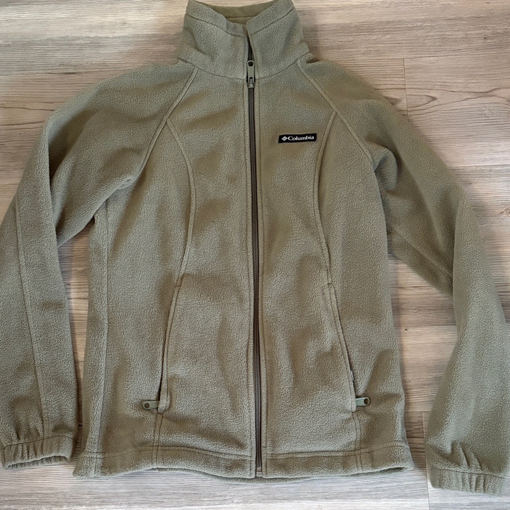 Columbia Sage Green Full-Zip Fleece